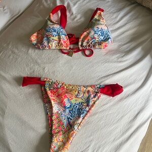 Multicolored Tropical Bikini Set💋🦋